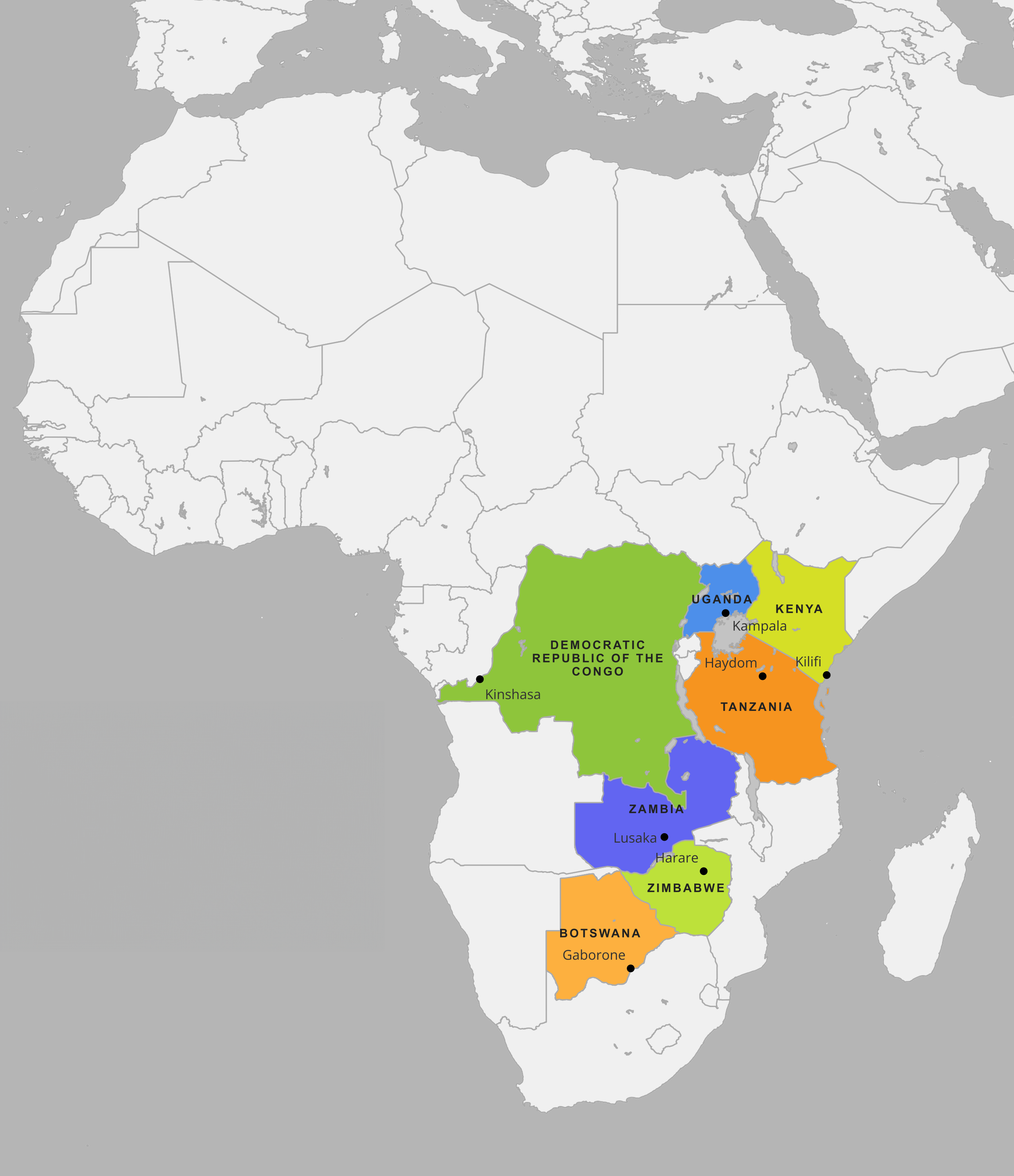 Kwashiorkor Continental Map