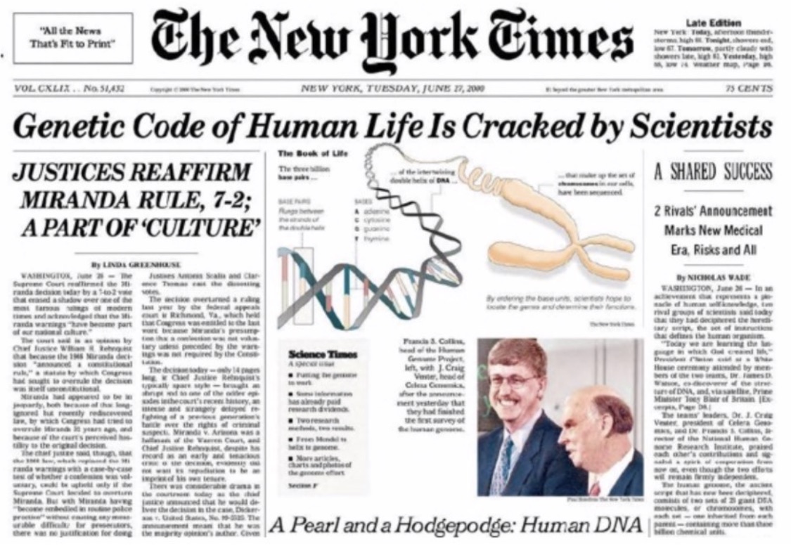 human genome project timeline